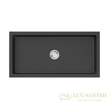 кухонная мойка omoikiri mikura 91-bl 4997087 natceramic, черный